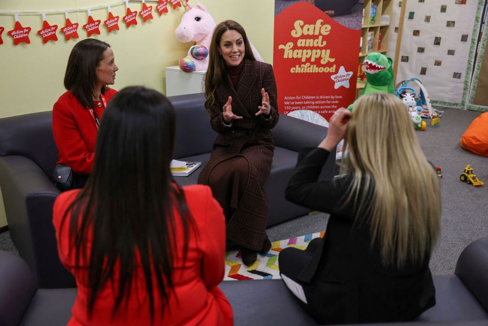 The Princess Of Wales Visits An 'Action For Children' Mother And Baby Unit the princess of wales visits an 'action for children' mother and baby unit